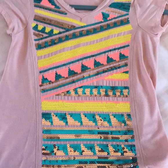 GB Girls sequin shirt size M - Picture 5 of 5